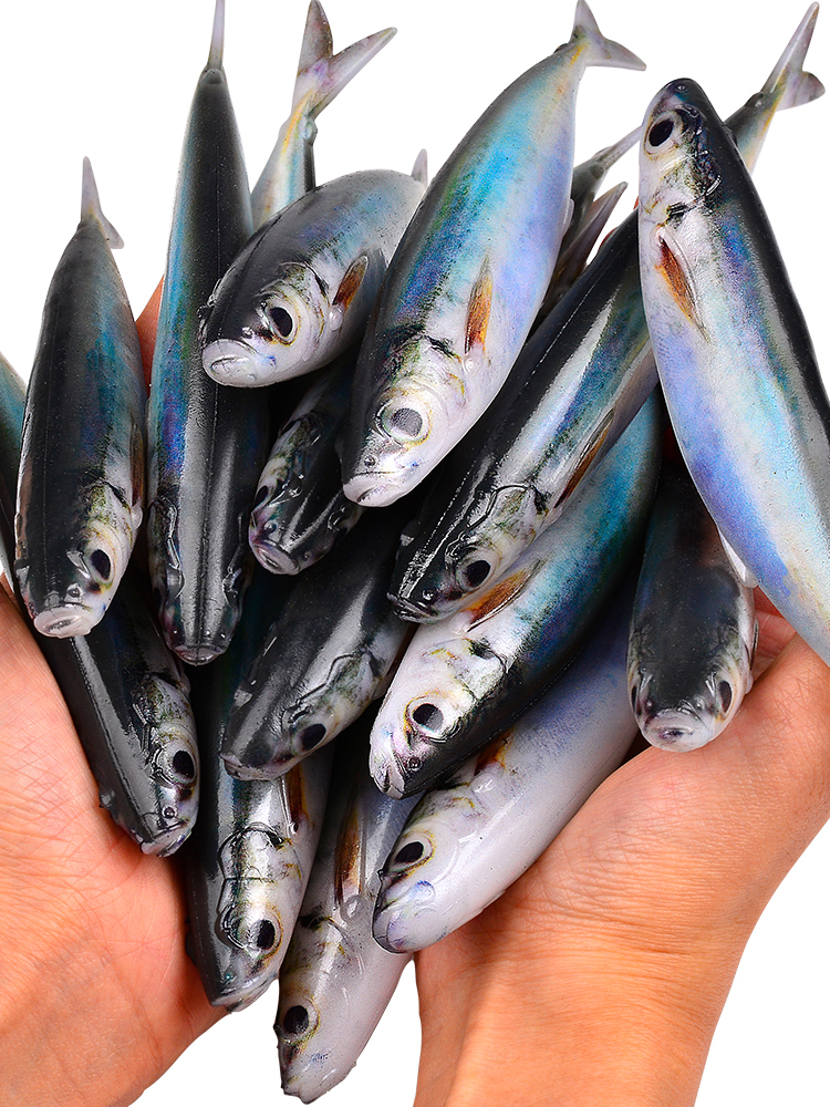 Sunlure DW6137 Sardine Soft Bait 3pcs, Lifelike Saltwater Swimbaits for Sea Bass Tuna Mackerel photo 3