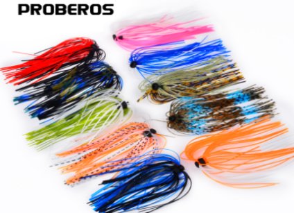 Sunlure PJ032 jig z silikonową spódniczką 10 szt., przynęty na bassa do jiggowania i flipowania, po 30 g