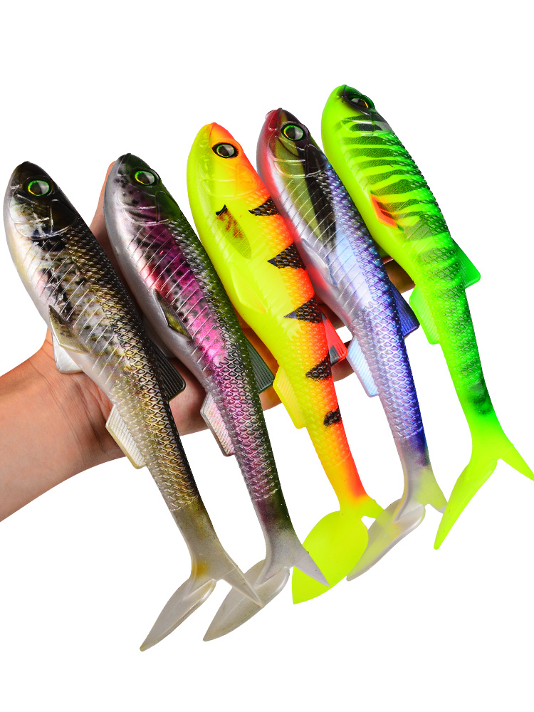 Sunlure RL5600 Realistic Shad Soft Bait, Paddle Tail Swimbaits for Bass Pike Zander, 4 Sizes / 5 Colors photo 3