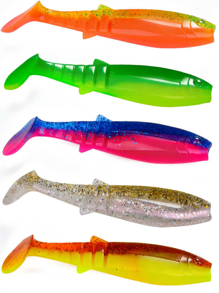 Sunlure SL1006 Paddle Tail Swimbait, Small Shad Soft Lures for Perch Bass Zander, 2 Sizes / 10 Colors photo 3